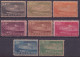 1930-102 CUBA REPUBLICA 1929 INAUGURACION SERVICIO AEREO INTERNACIONAL AVION AIRPLANE LIGERAS MANCHAS SET. - Unused Stamps