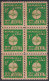 1937-455 CUBA REPUBLICA 1937 1c ARGENTINA ESCRITORES Y ARTISTAS ORIGINAL GUM BLOCK 6.  - Unused Stamps