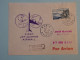 BT2 FRANCE  BELLE LETTRE  1958 1ER LIAISON  PARIS A NEW YORK USA + AFF. PLAISANT+++ - Premiers Vols