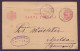 Romania Piatra Stationery Postcard To Germany 1893 J. APOTHEKER Folded - Lettres & Documents