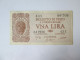 Italy 1 Lira 1944 Banknote See Pictures - Italië – 1 Lira