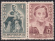 1957-498 CUBA REPUBLICA 1957 MNH BANDO DE PIEDAD JEANNETTE RYDER PAIR. - Ungebraucht