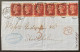 Grande Bretagne Lettre FEV 1869 N°32 1P Bande De 6 !! Pl 118 Oblitéré Dupleix 103 De LONDON Pour La SUEDE TTB & R - Covers & Documents