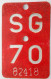 Velonummer St. Gallen SG 70 - Placas De Matriculación