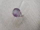 Bague En Argent Massif 925, Cabochon D Amethyste Mauve Taille 52 - Rings