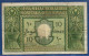 ITALIAN SOMALILAND - P.13a3  – 10 Somali 1950 Circulated / AF, S/n A017 012566 Signatures: Ciancimino & Inserra - Somalia
