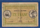 IVORY COAST - P.2b  – 1 Franc 1917 Circulated / F+, S/n N-23 206 - Elfenbeinküste (Côte D'Ivoire)