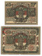 Notgeld Insel Helgoland 50 Pfennig + 1 Mark 1920 - Collections