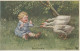 Wally Fialkowska - Child & Geese , Goose  - Fialkowska, Wally