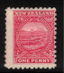 NZ 1898 1d Rose-red White Terraces P11 SG 274a HM* #CBT35 - Ungebraucht