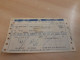 India Old / Vintage - INDIAN Railways / Train Ticket "NORT CENTRAL RAILWAY" As Per Scan - Wereld