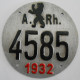 Velonummer Appenzell Ausserrhoden AR 32 - Number Plates