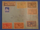 BT4 ALGERIE     BELLE LETTRE  RARE 1930 ALGER   A PARIS FRANCE+SERIE VIGNETTE AERIENNE ALGER.TUNIS    + AFF. PLAISANT+++ - Poste Aérienne