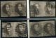 BELGIQUE - COB 10  - 10C BRUN MEDAILLON 10 PAIRES HORIZONTALES OBLITEREES - 1858-1862 Medaillen (9/12)