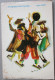 ISRAEL HASSIDIC DANCE NEW YEAR HANNA HANIEL KOP PAINTER ARTIST ART PICTURE JUDAICA CARD POSTCARD CARTOLINA ANSICHTSKARTE - Nieuwjaar