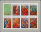 BL37/38A**(PA129/135) - Pâques II, Les 14 Stations Du Chemin De Croix / Pasen II De 14 Staties Van De Kruisweg - Paintings