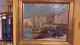 ANCIENNE HST SAINT TROPEZ PORT PAR AUBERT CIRCA 1920 / 1930 - Huiles