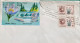 CANADA 1967, COVER USD TO USA, PROVINCE BADLE FLOWER, ANIMAL, NATURE, WATERFALL, 2 STAMP, WINNIPG CITY, BAR CANCEL. - Storia Postale