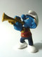 FIGURINE SCHTROUMPF MUSICIEN DE L'ORCHESTRE JOUEUR DE TROMPETTE SCHLEICH 2001 (1) SMURF PITUFO - I Puffi