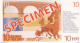 Billet Fictif  10 € Celda  Neuf - Specimen