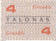 Planche  De 4 Talonas  Lituanie Neuf - Lituania