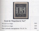 France 1876 Essai De L'Imprimerie Nationale 15cts Noir En Bloc De 6 - Toujours Sans Gomme Cote Maury 1560 Euros - Essais, Non-émis & Vignettes Expérimentales