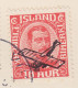 Iceland First Flight Erstflug SANDSKEID - REYKJAVIK 1939 Card Karte Aeroplane On 10 Aur King Chr. X. ERROR Variety - Storia Postale