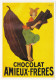 CPM - Reproduction D'affiche Publicitaire : Chocolat Amieux Frères - Publicidad