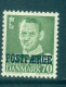 Dänemark Paket-Marke 1955 König Frederik IX 70 Ø Grün Mi 39 MH - Postpaketten