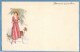 Illustrateur - Corbella - Femme Avec Chien - Bonne Année   - Carte Postale Ancienne - Corbella, T.