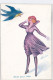 Illustrater -Sager - Dis Lui Que Je L'aime - Oiseau En Plume - Les Hirondelles -  Carte Postale Ancienne - Sager, Xavier