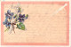 FLEURS - Croix - Carte Postale Ancienne - Bloemen