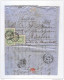 Lettre TP 30 X 3 DC  BRUXELLES 1873 Vers La Suisse - Cachet De Passage SUISSE PAR EST 1  --  LL161 - Bureaux De Passage