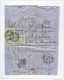 Lettre TP 30 X 3 DC  BRUXELLES 1873 Vers La Suisse - Cachet De Passage SUISSE PAR EST 1  --  LL161 - Grenzübergangsstellen