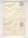 Deux Enveloppes BXL1892/99 En Franchise De Port - Griffes Ministère Des C.de Fer, Postes,Télégraphes(Cabinet)  --  LL132 - Volantini Postali