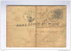 Entier Postal Type No 45 AMBULANT Simple Cercle NORD 2 1887 Vers GAND - Gare D' Origine Manuscrite CONTICH  --  KK651 - Ambulantes