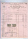 BELGIQUE - Facture Et Document Douanier La Capucina TERVUEREN 1963 - 2 Timbres Fiscaux Belges Pour 14 F    --  LL439 - Vins & Alcools
