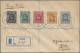 Tanganjika: 1919/1921 "G.E.A.": Five Registered Covers To Switzerland All Franke - Tanganyika (...-1932)