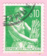 France, N° 1231 Obl. - Type Moissonneuse - 1957-1959 Mäherin