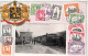 Représentation De Timbres - Souvenir De La Belgique - Départ Du Train Pour Marche - Carte Postale Ancienne - Francobolli (rappresentazioni)