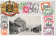 Représentation De Timbres - Souvenir De La Belgique - Houffalize - Arrivée Du Vicinal - Carte Postale Ancienne - Stamps (pictures)