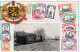 Représentation De Timbres - Souvenir De La Belgique - Arrivée Du Vicinal Au Village - Carte Postale Ancienne - Stamps (pictures)