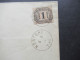 AD 1871 NDP Dienstmarke Nr.4 EF / Faltbrief Ohne Inhalt Mit 2x Stempel K1 Nortorf - Cartas & Documentos