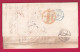 LETTRE DE NEW YORK USA 1842 PACKET LETTER + PAID TAXE 26 MENTION DOUBLE POUR BORDEAUX LETTRE - …-1845 Vorphilatelie