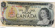 Billet CANADA  One Dollar 1973 N°F B 1701943  Ce Billet A Circulé - Canada