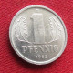 Germany 1 Pfennig 1982 KM# 8.2 Lt 287 *VT  German-Democratic Republic  Alemanha Oriental DDR RDA Alemania Allemagne - Autres & Non Classés