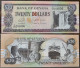 Guyana 20 Dollar FDS 2018 Errore Di Stampa P-39gx UNC, (B/1-8 - Guyana