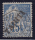 TAHITI : ALPHEE DUBOIS 15c N° 12 RARE CACHET CORR D'ARMEES PAPEETE DU 8-9-93 - Used Stamps