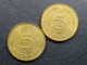 Delcampe - Germania - 5 Pfenning - Lotto Di 132 Monete Emesse Dal 1949 Al 1996 - 5 Pfennig