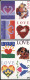 USA UX279 Postal Cards 2 Sheetlets Of Four LOVE SWANS 1997 Cat.$32.00 - Cygnes